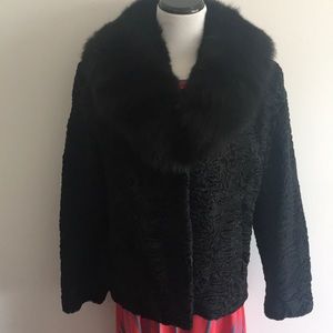 Persian Lamb Jacket with Fur collar